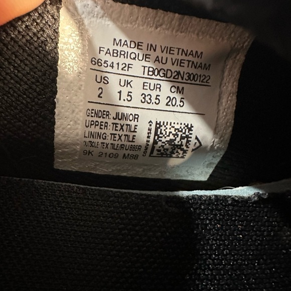 Converse Kids Black Sneakers - Picture 5 of 6